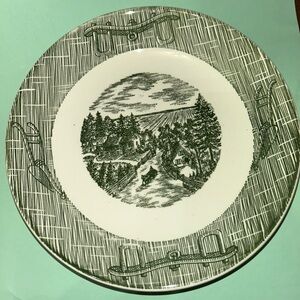 Royal USA 7.5” Coupe Soup Bowl - 7-1/2" Diameter, Country Scene, Made in…